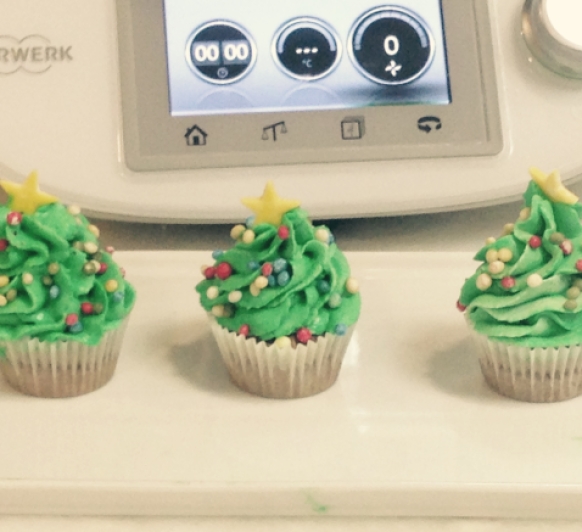Mini cupcakes de Navidad 